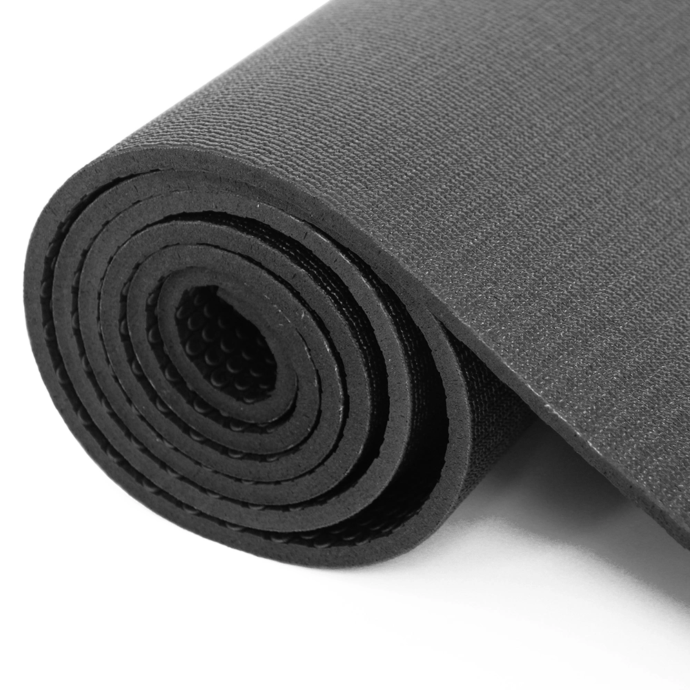 High Density PVC Yoga Pilates Mat Workout Exercise Mat Black Carpet