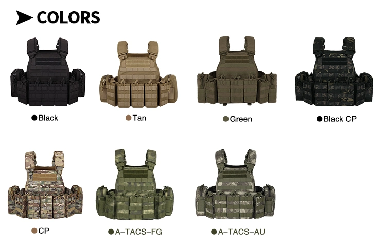 Wholesale Plate Carrier Molle Adjustable Training Weight Vest Outdoor Fashion Multi Pocket Olive Polyester Custom Tactical Vest