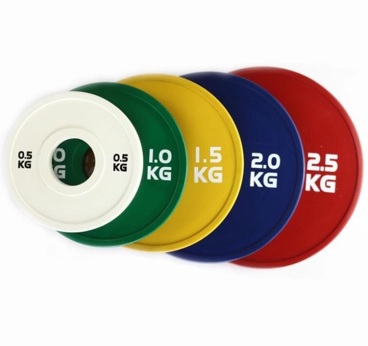 Everyday Essentials Color Coded Gym or Home Use Rubber Bumper Plate Weight Plate with Steel Hub, Pairs or Sets