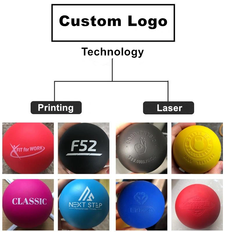 Custom Logo Fitness Double Lacrosse Massage Ball Silicone Gym Peanut Ball for Myofascial Tension Release