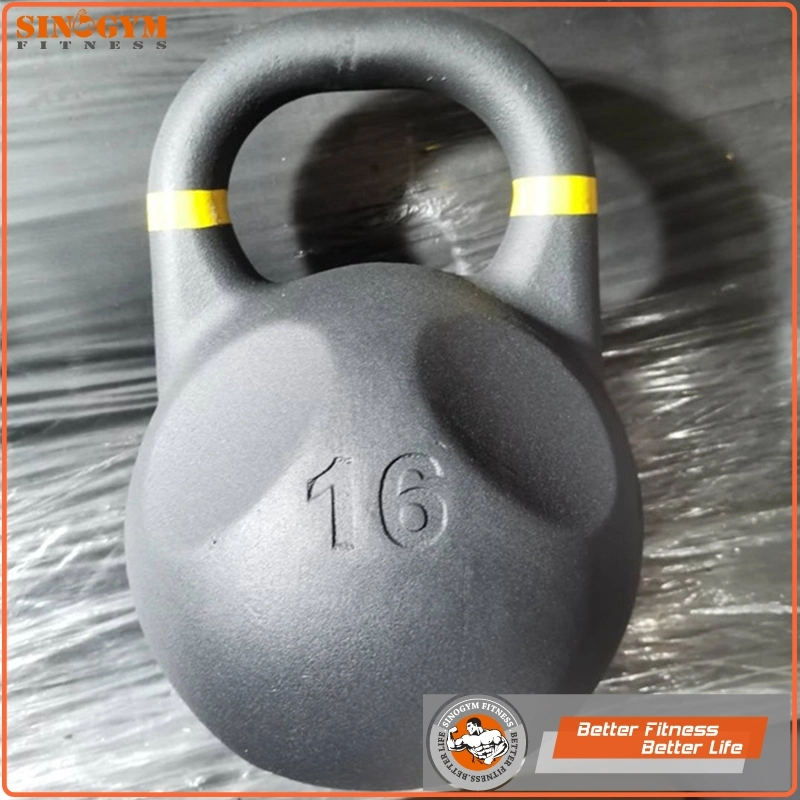 Powder Coated Solid Cast Iron Skull Weight Lifting Kettlebell