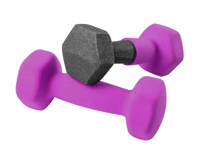 Gym Fitness Equipment PVC Coated Dumbbell Colorful