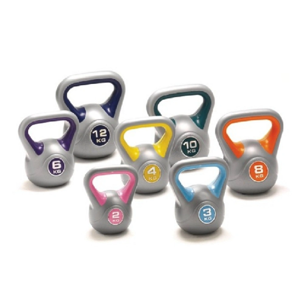 Kettlebell Vinyl Weight Set for Unisex, Multi-Color Kettle Bell Training Provides Full Body Fitness Wbb18358