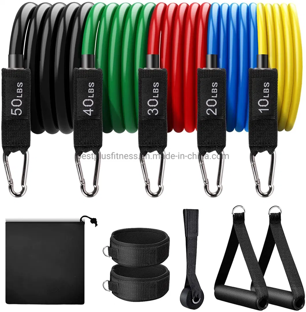Resistance Loop Bands 11PCS Resistance Bands Yoga Pilates Fitness Equipment Elastic Pull Rope Workout Latex Tube Set