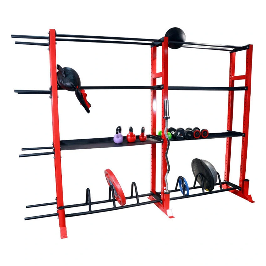 Gym Equipment Customized Logo Professional Commercial Wall Ball Medicine Ball Slam Ball Rack Multi-Function Gym Storage Rack Fitness Kettlebell Dumbbell Rack