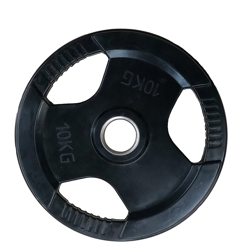 Rubber Coated Weight Lifting Plates Set Free Weight Plates Rubber Black Gym or Home Use Weight Plates