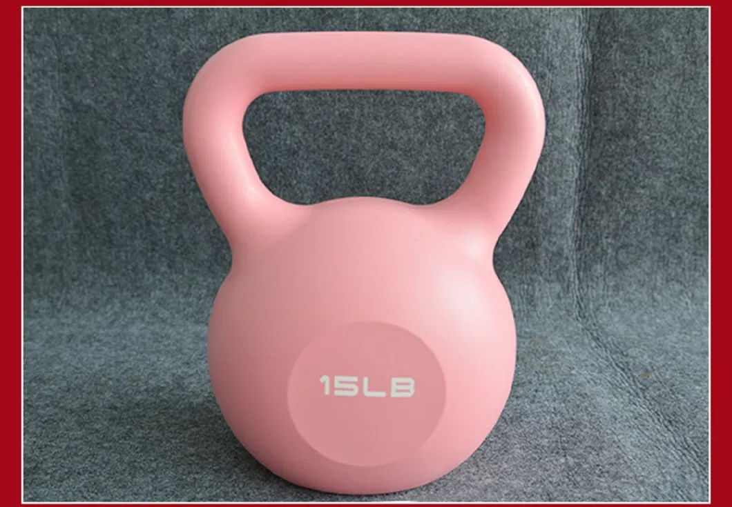 Kettlebell Weight Cast Iron with Painted Surface and Wide Textured Grip Bl18356