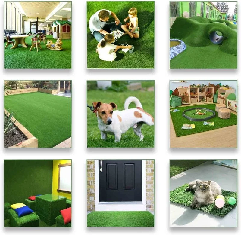 China Factory Portable Waterproof Fake Grass Dog Training Pads Reusable and Portable Trainer Tray Synthetic Artificial Turf Grass Carpet Mat for Pets