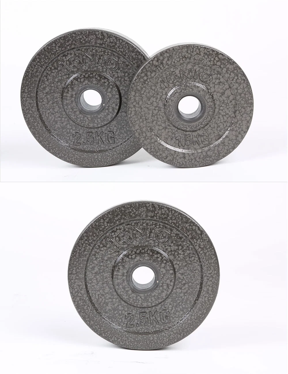 Epoxy Barbell Grip Weight Plates with Ring
