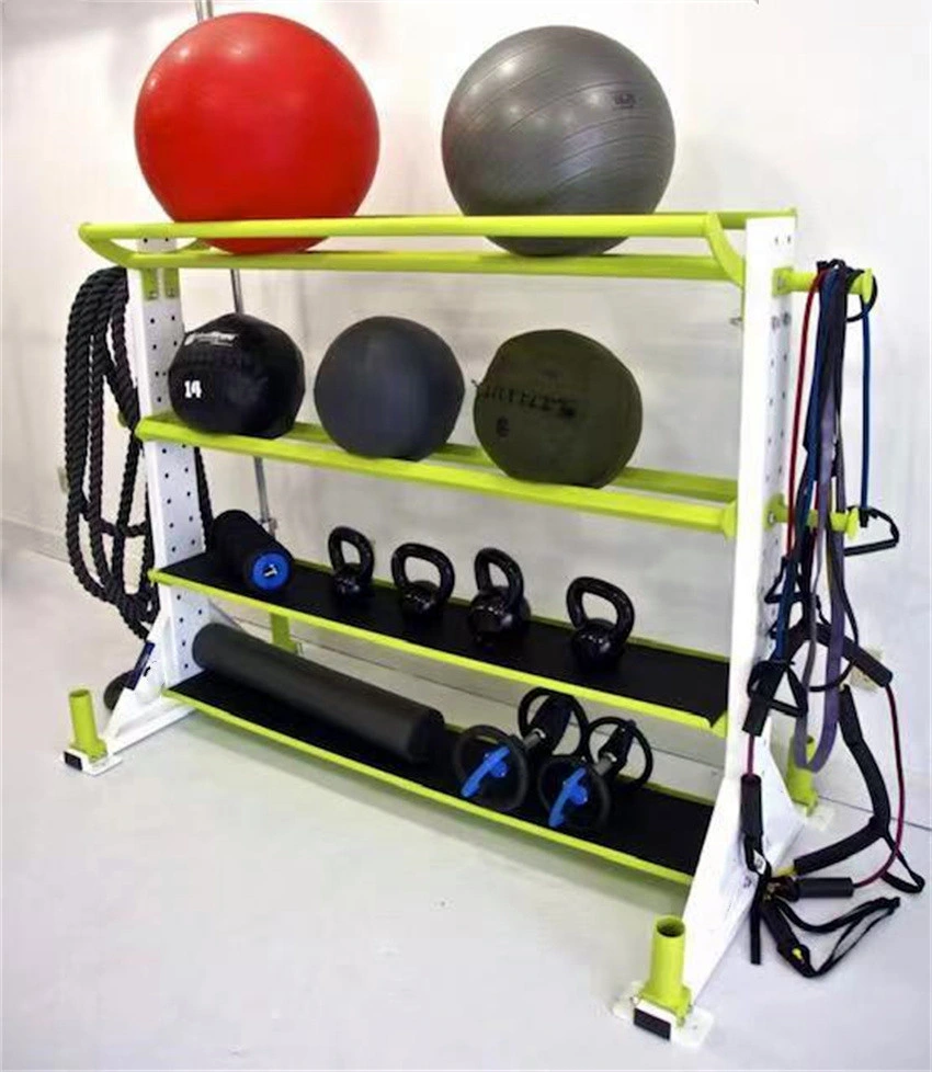 Multi-Layer Steel Tube Functional Medicine Wall Ball Hex Barbell Dumbbell Bar Storage Ball Storage Rack for Fitness Equipment Gym