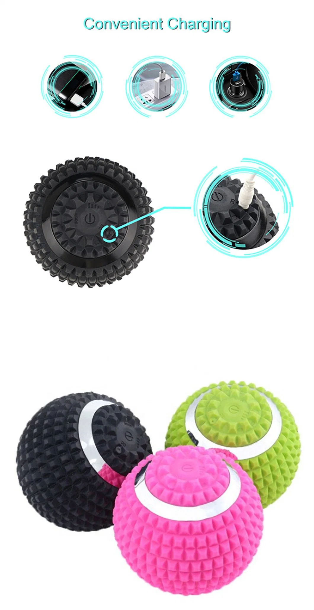 High Density Lacrosse Fascial Release Yoga Mini Rubber Therapy Massage Ball