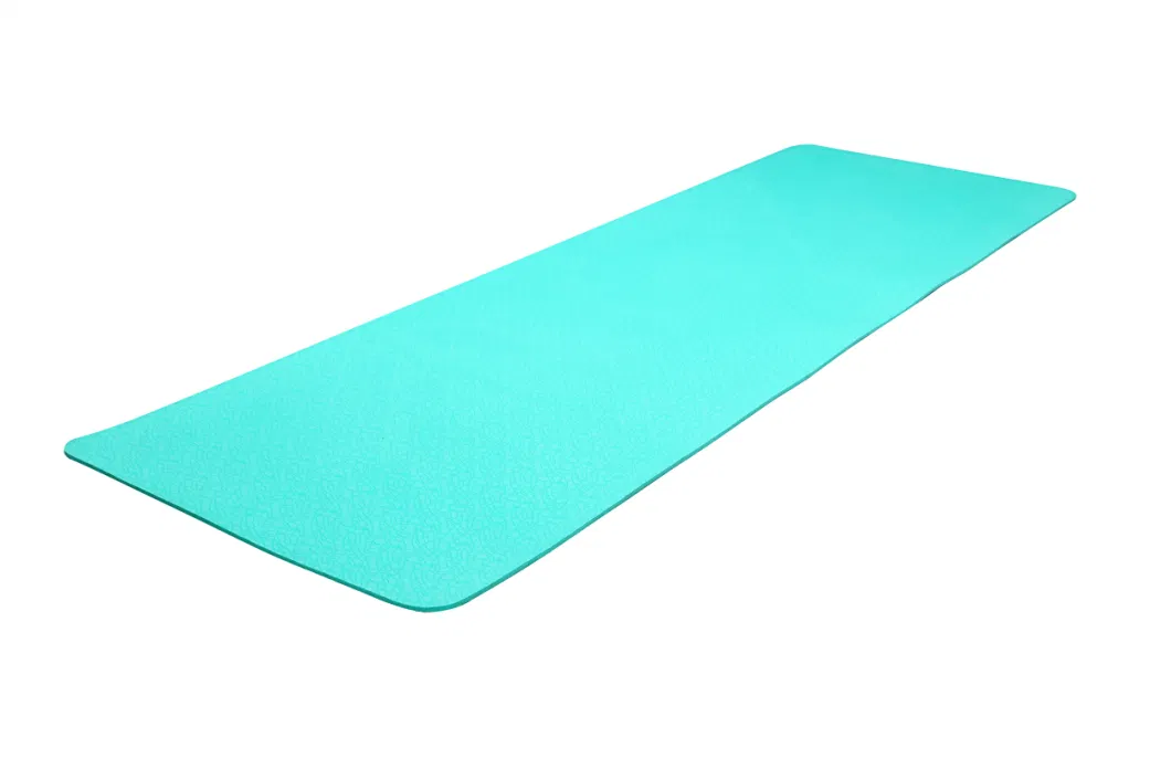 Gymnastics Equipment Gym Exercise Custom Print Logo TPE Yoga Mat