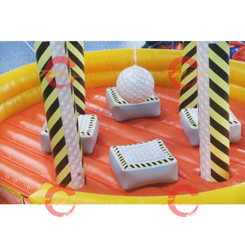 Interactive Sport Games Human Swing Him off Ball Games, Commercial Kid Adult Inflatable Wrecking Ball Game