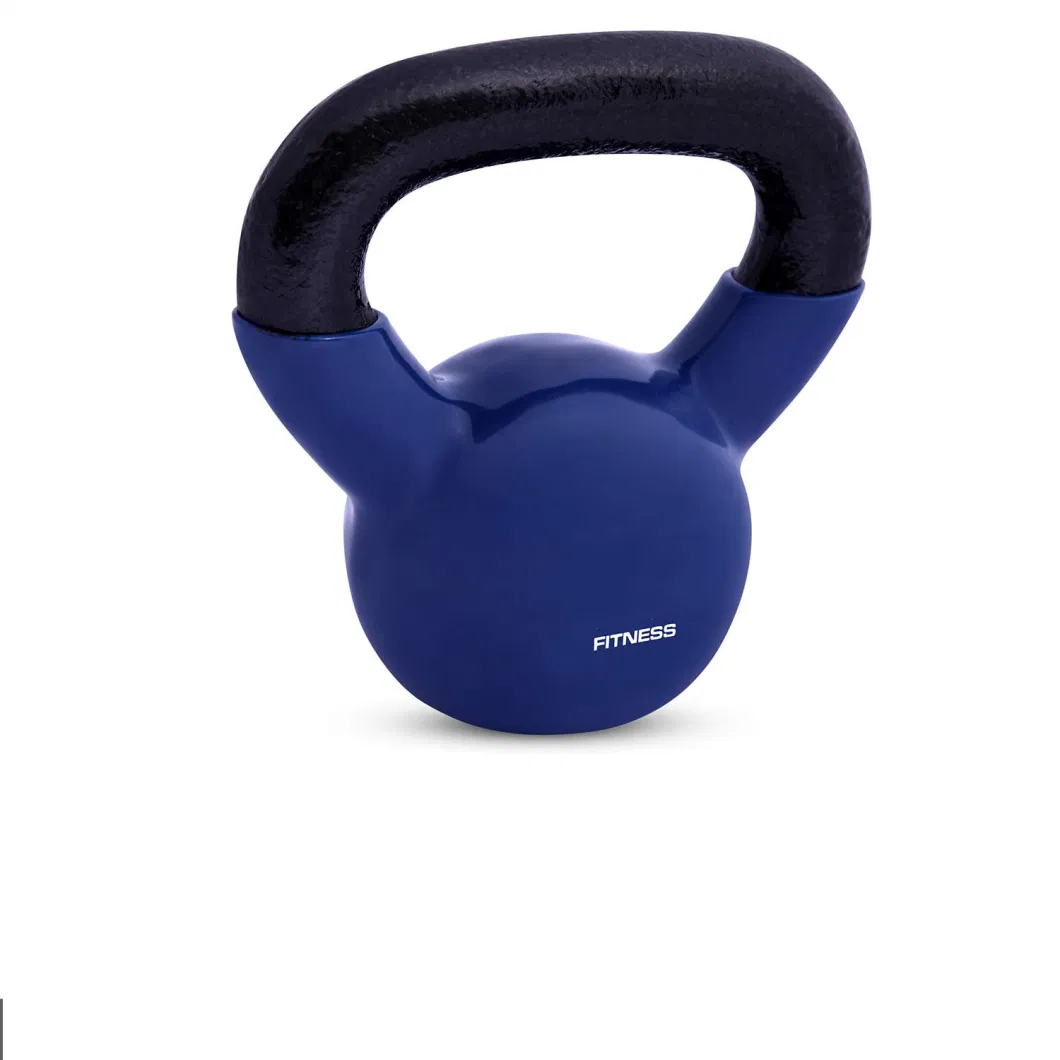 Wholesale Gym Equipment Vinyl Coated Pesas Rusas Building Color Vinyl Dipping Kettlebell