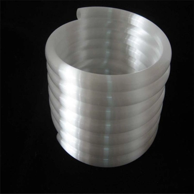 Heat Resistance High Purity Customize Opaque Helical Fused Silica Tubing Milky White Helix Quartz Glass Tube