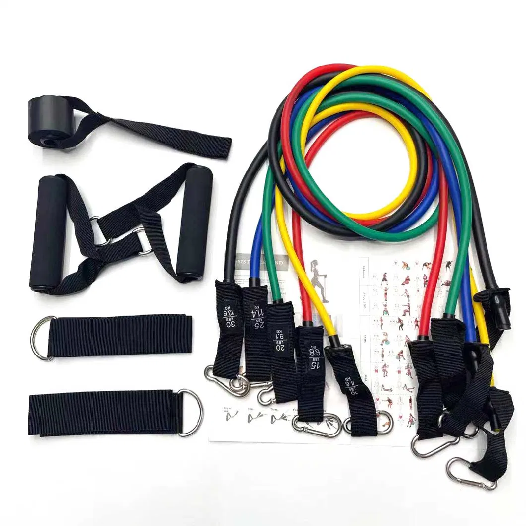 Workout Fitness Tube with Handle 11 PCS Resistance Band Set