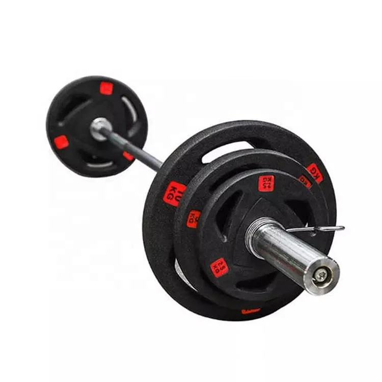 Wholesale Factory Price Fitness Power Training Rubber Coated Gym Plate Weight Lifting Standard Barbell Plate Rubber Weight Plate