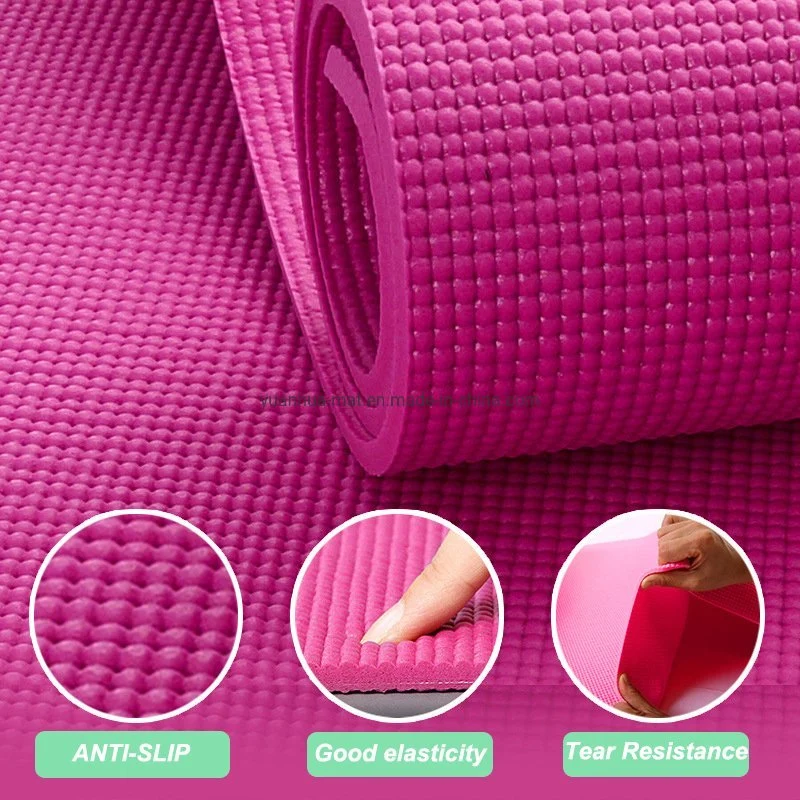 Factory Hot Selling Single Layer PVC Anti-Slip Custom Yoga Mat