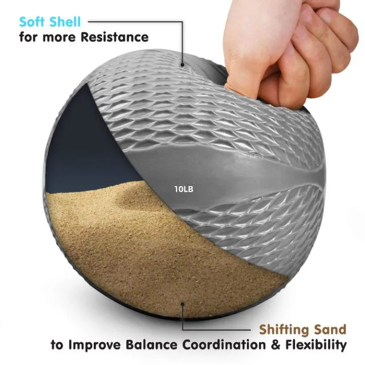 2023 Best Direct Selling Exercise Sand Filled Workout Soft Medicine Ball