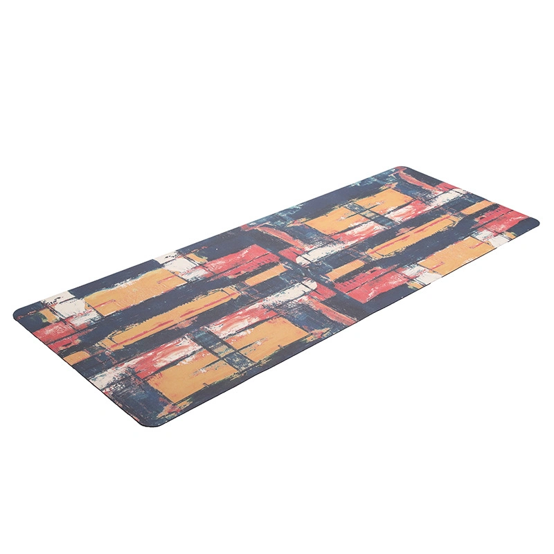 Custom Printed Non Slip Vegan Leather Natural Rubber Yoga Mat