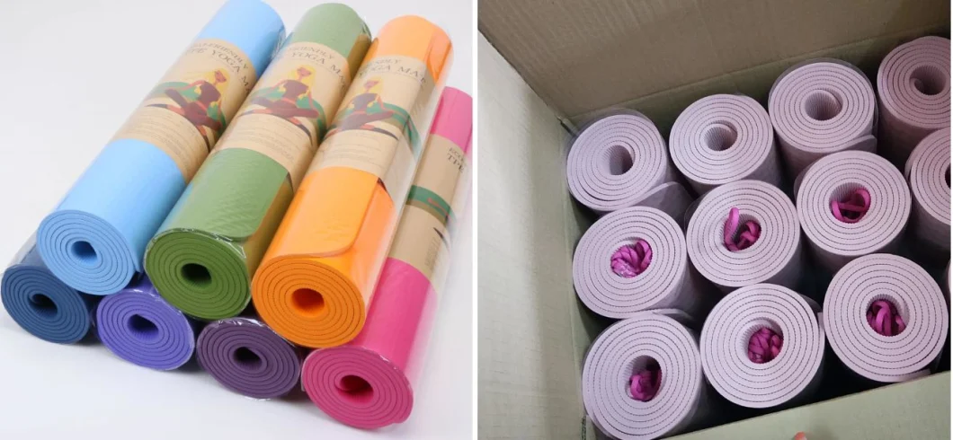 TPE Yoga Anti Slip Eco Mat Exercise Fitness Rubber Foam Pads Wholesale Pilates Sports Equipment