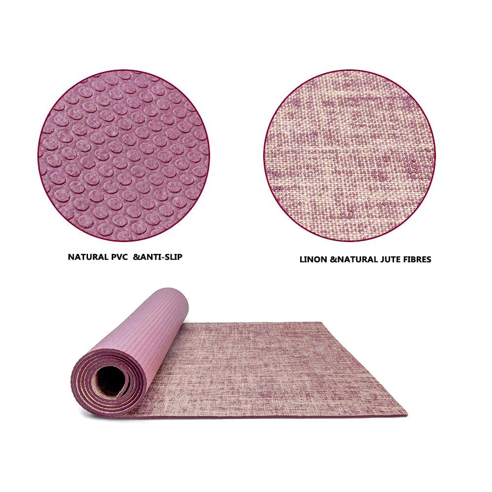 New Material Hpe Anti-Fatigue TPE PVC NBR PU Yoga Mat Organic Yoga Mat Eco Jute Yoga Mats Good Stretability