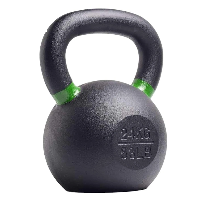 Gym Bodybuilding Kettlebell Custom Logo Powder Painted Cast Iron Kettlebell Gym Kettlebell