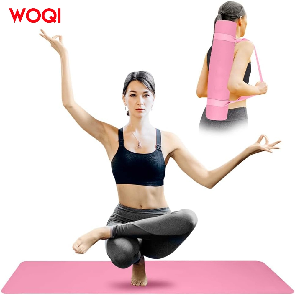 China Vendor Eco Friendly Solid Color PU Leather Natural Rubber Yoga Mat for Hot Yoga Bikram Ashtanga Sweaty Workouts