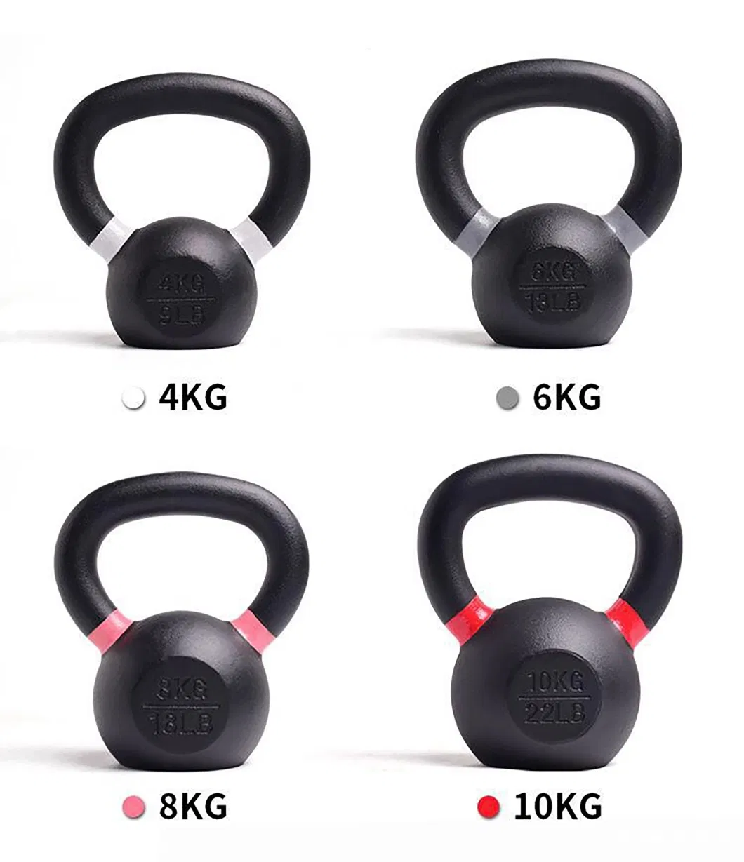 Training Fitness Gym Strength Vinyl Coated Competition Kettlebells Cast Iron Custom Logo Kettlebells with Grip