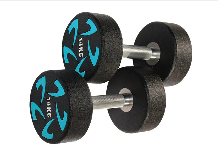 Fitness Weight Urethane Dumbbells Lbs Set Round Urethane Dumbbells