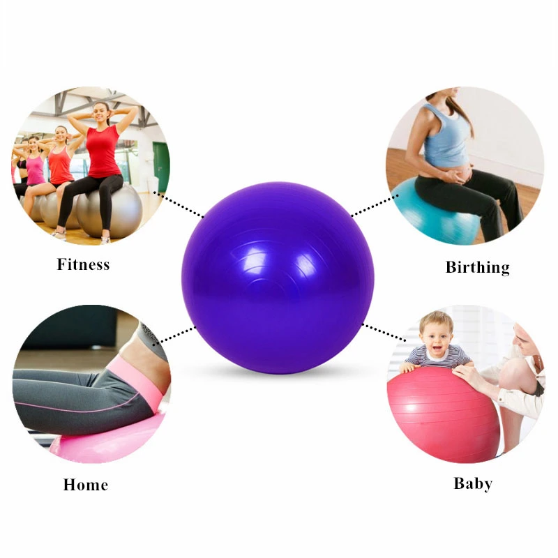 2023 Anti Burst Big Core Pilates Exercise Fitness Gym PVC Yoga Ball