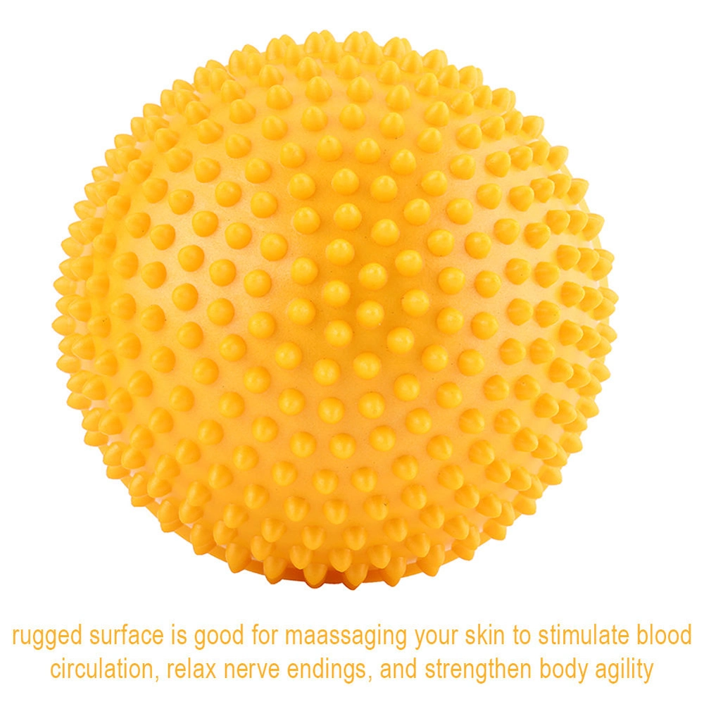 Half Round Spiky Massage Anti Burst Fitness Yoga Balance Gym Ball with Pump