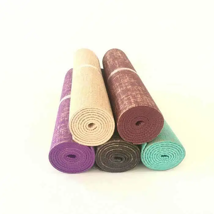 TPE Yoga Mat Laminated with Cork Surface