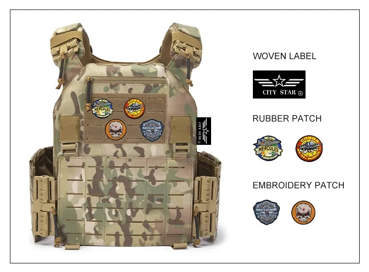 Tactical Vests Light Weight Tactical Armor Vest with Molle System in Black Vest Plate Carrier