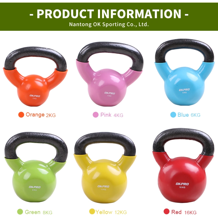 Gym Skull Soft Sand Cement Mini Custom Logo Handle Pink Vinyl Kettlebell