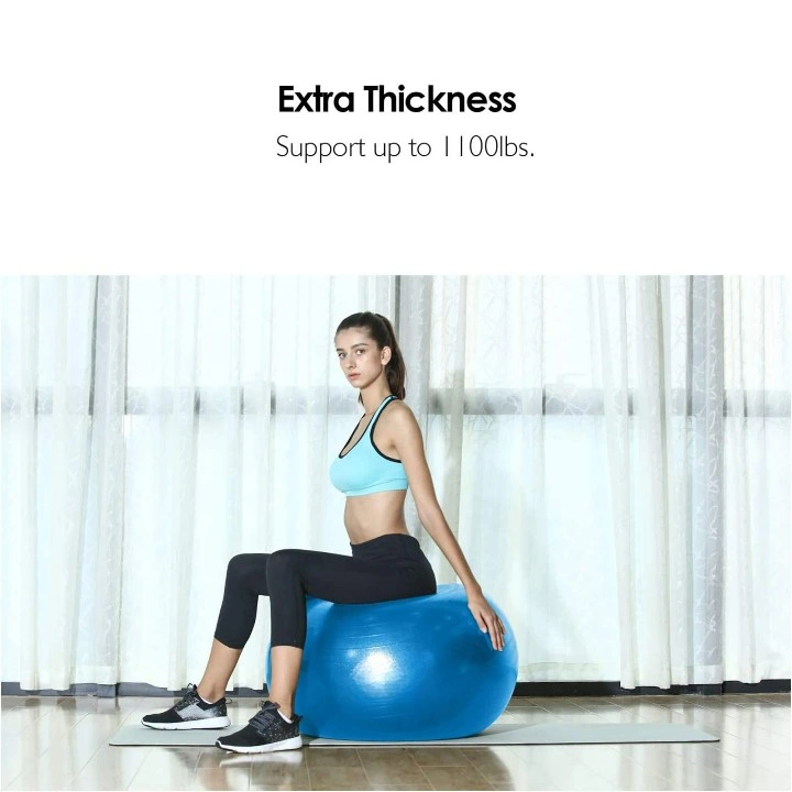 Wholesale Price Gym Fitness Anti-Burst Extra Thick Stability Yoga Ball