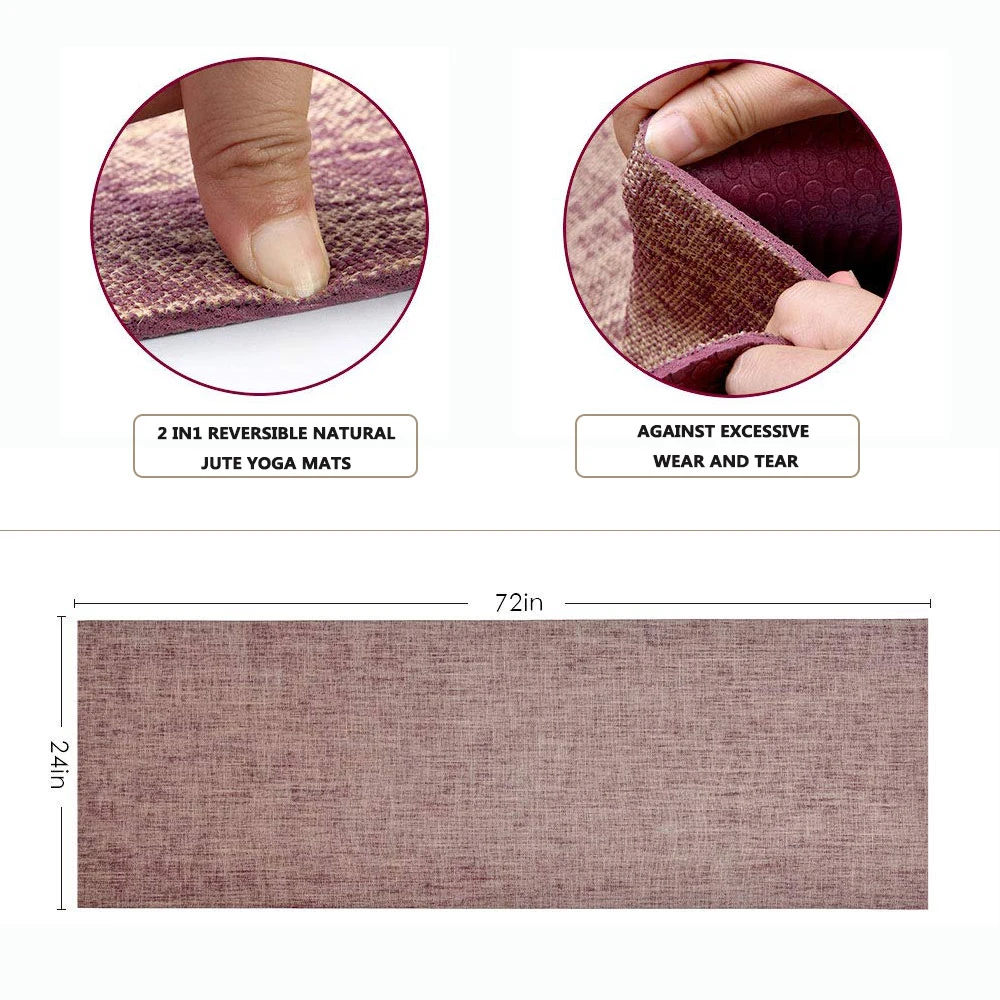 New Material Hpe Anti-Fatigue TPE PVC NBR PU Yoga Mat Organic Yoga Mat Eco Jute Yoga Mats Good Stretability