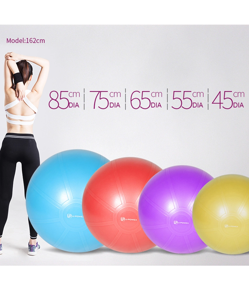 2023 Anti Burst Big Core Pilates Exercise Fitness Gym PVC Yoga Ball