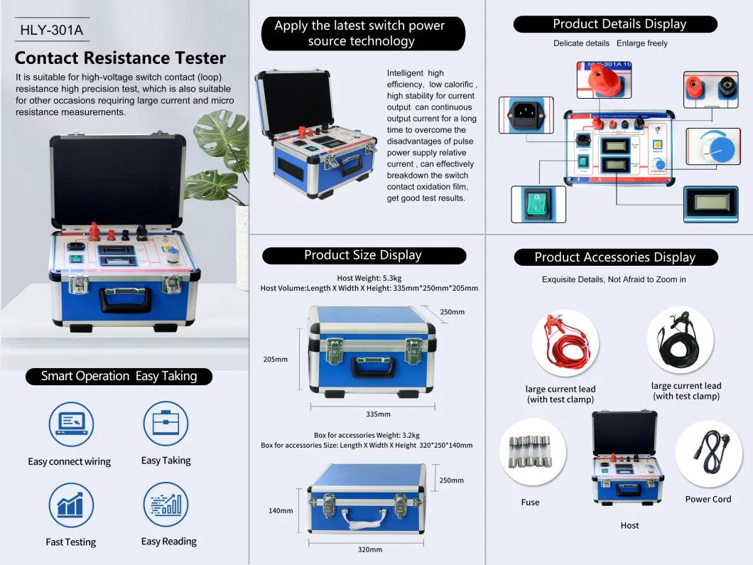 Loop Contact Resistance Test with Printout Resistance Tester