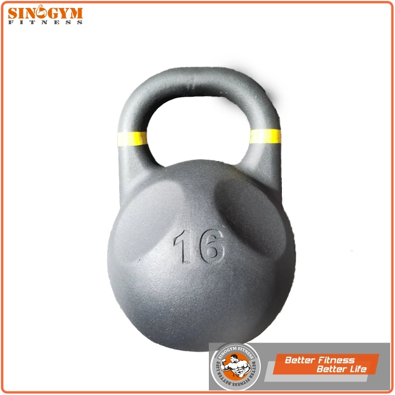 Powder Coated Solid Cast Iron Skull Weight Lifting Kettlebell