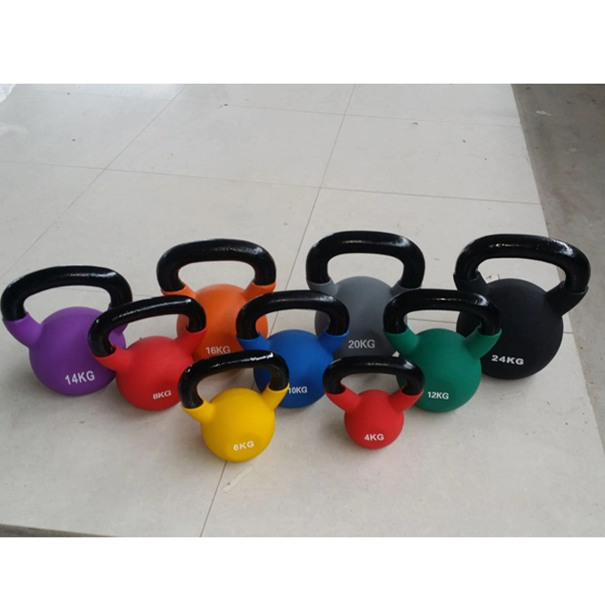 Fitness Gym PVC Coated Kettlebell for Exercises