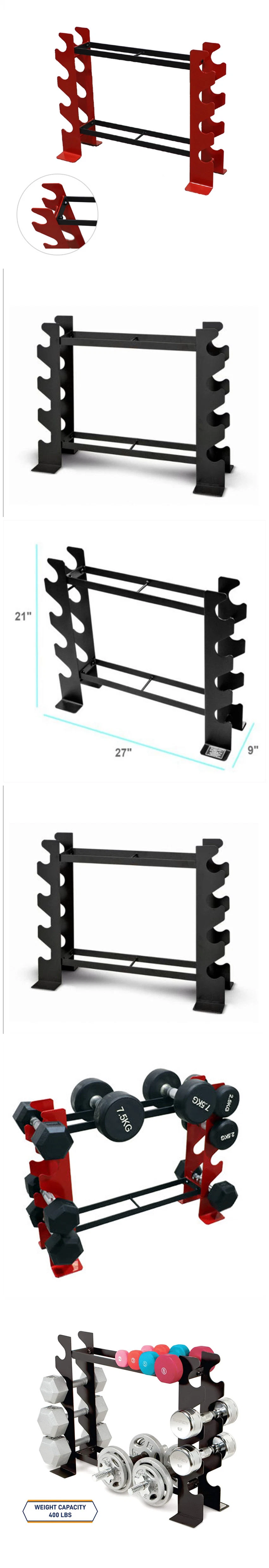 Home Use Free Weight Stand Gym Dumbbell Set Rack Multilevel Weight Storage Space Saving Dumbbell Stand