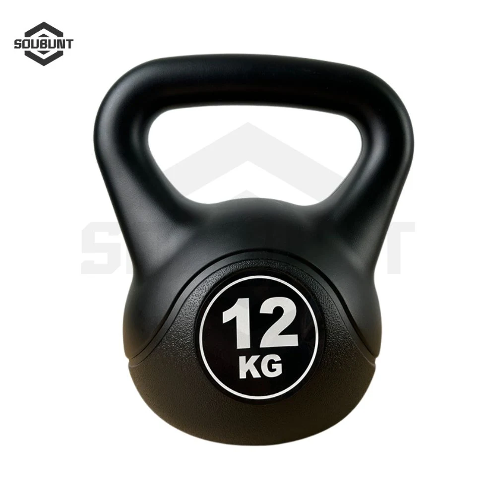 Black Plastic Cement Kettlebell