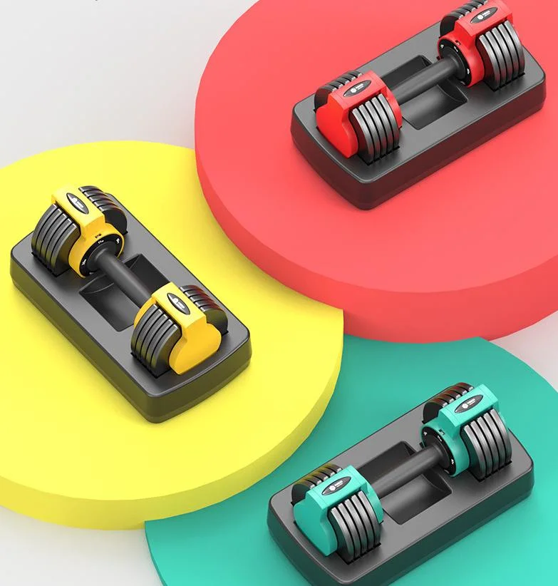 Adjustable Dumbbell Set 11.3kg 24lb Free Weightlifting Weight Plate