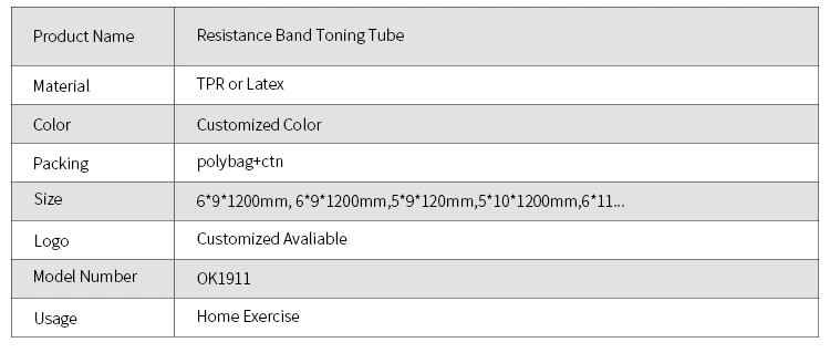 Wholesale Gym Adjustable Expander Exercise Latex Resistance Toning Tube Band Set