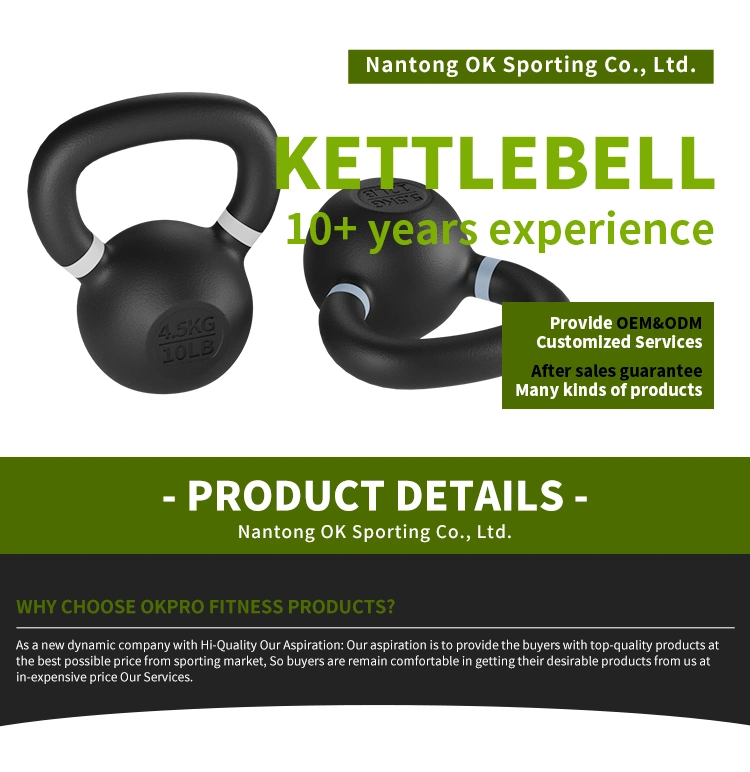 Wholesale Factory Body Building Customized Logo Free Weights Gym Fitness Equipment Kettlebell