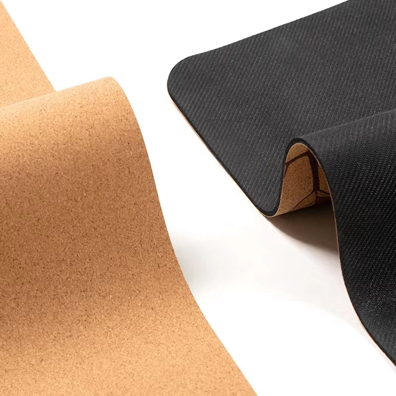 Wholesale Eco Friendly Custom Logo Anti Slip Buy Natural Cork TPE Design Yoga Mat