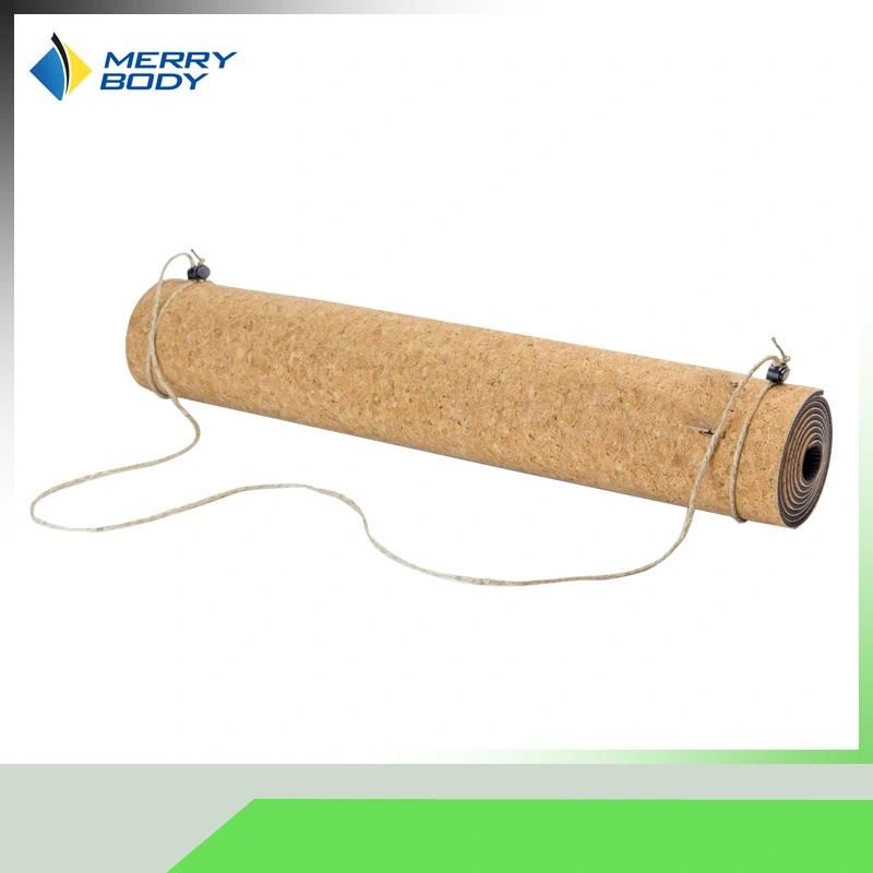 TPE Yoga Mat Laminated with Cork Surface