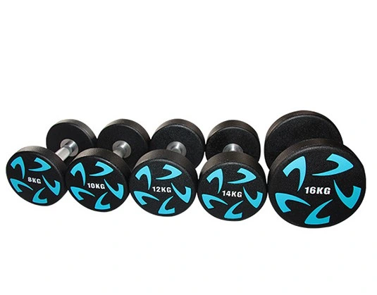 Fitness Weight Urethane Dumbbells Lbs Set Round Urethane Dumbbells