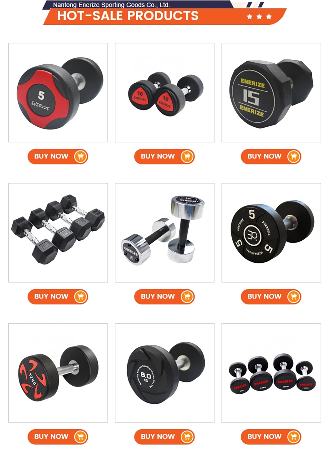 High Quality Wholesales Custom Cheap PU Dumbbells